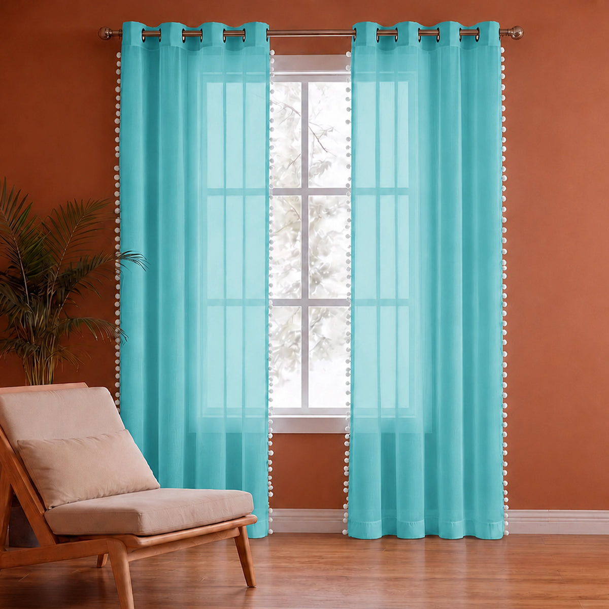 Fort Handpicked Breeze - Celeste Sheer Curtain