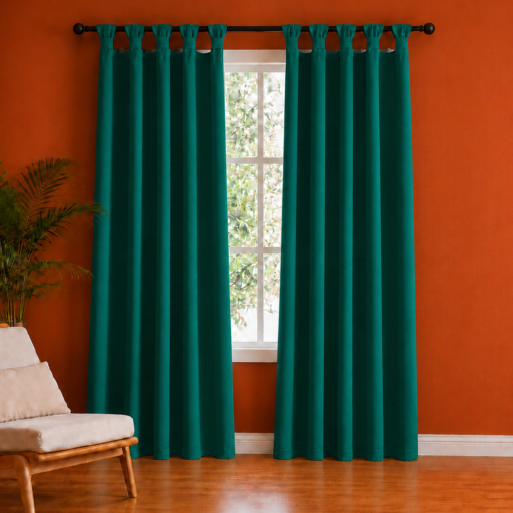 Fort Essential - Twist Tap Top Blackout Curtain (Rama Green)