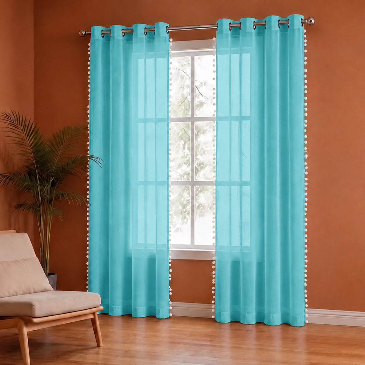 Fort Handpicked Breeze - Celeste Sheer Curtain