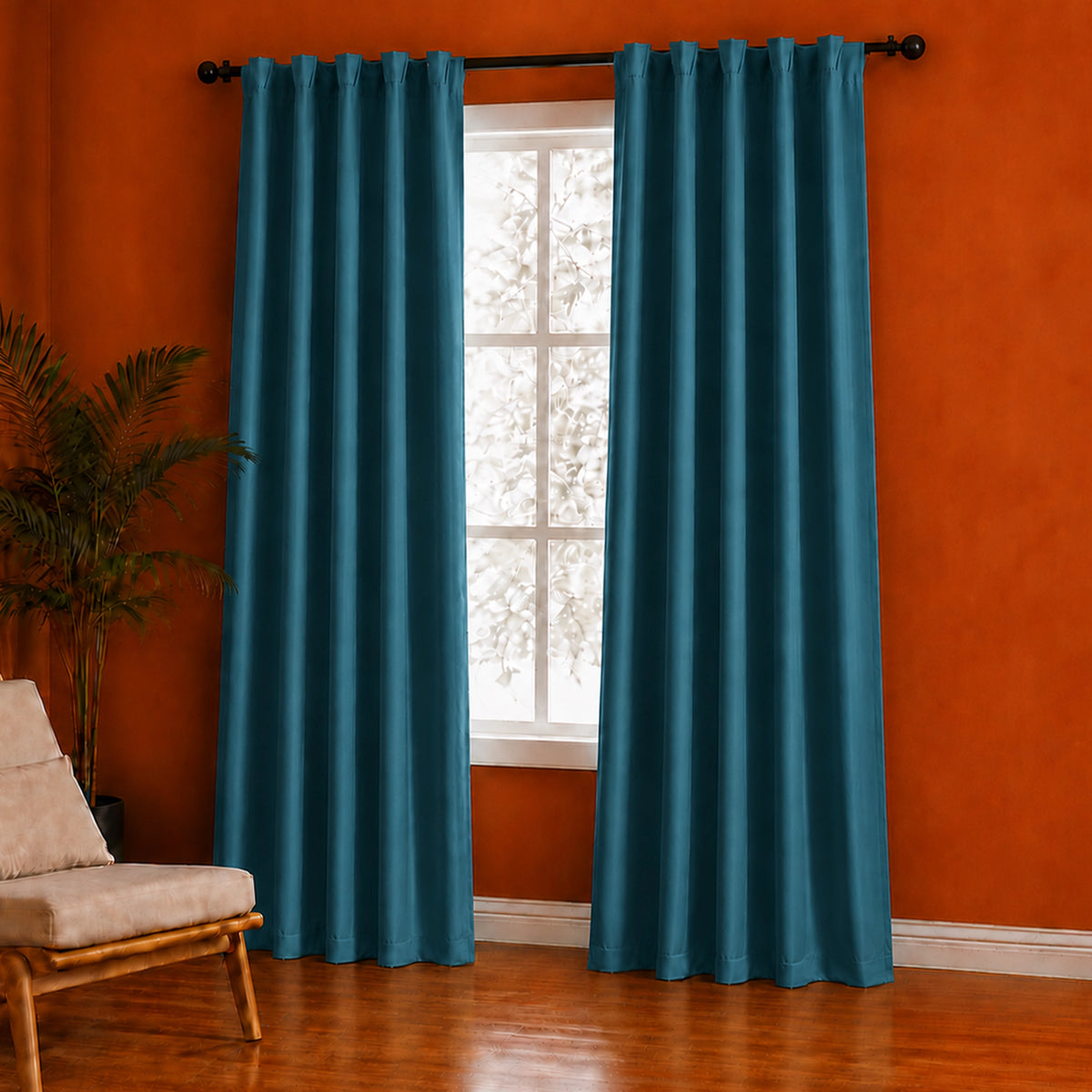 Fort Essential - Back Tab Blackout Curtain (Blue)