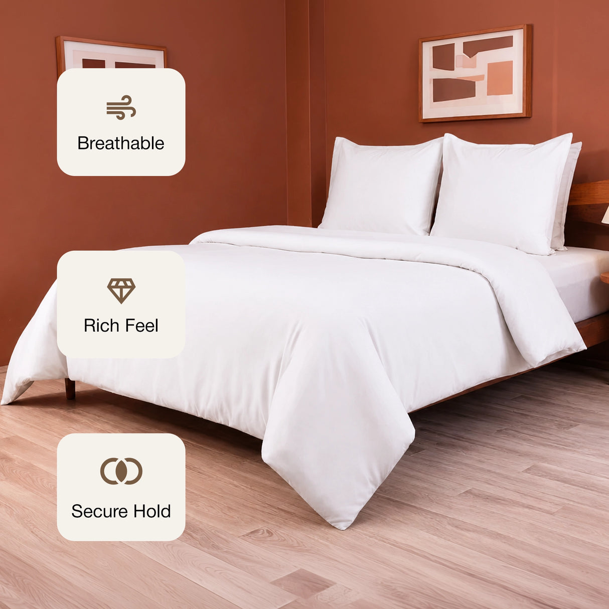 Fort Mellow - Solid Duvet Cover (White)