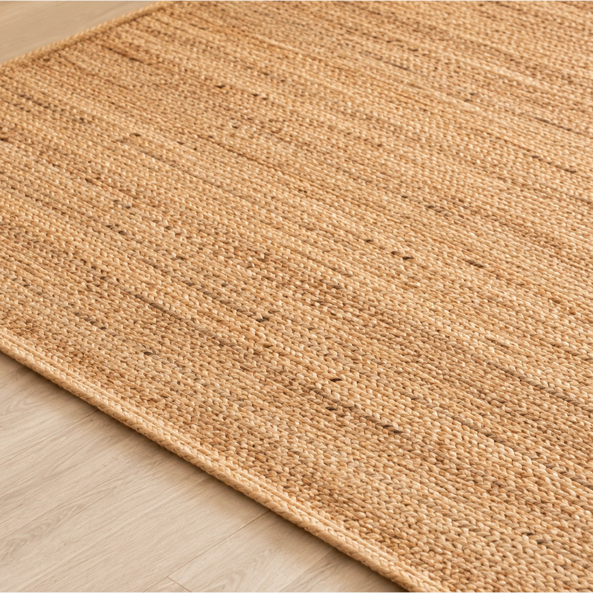 Solid Braided Jute Area Rug - Rectangular