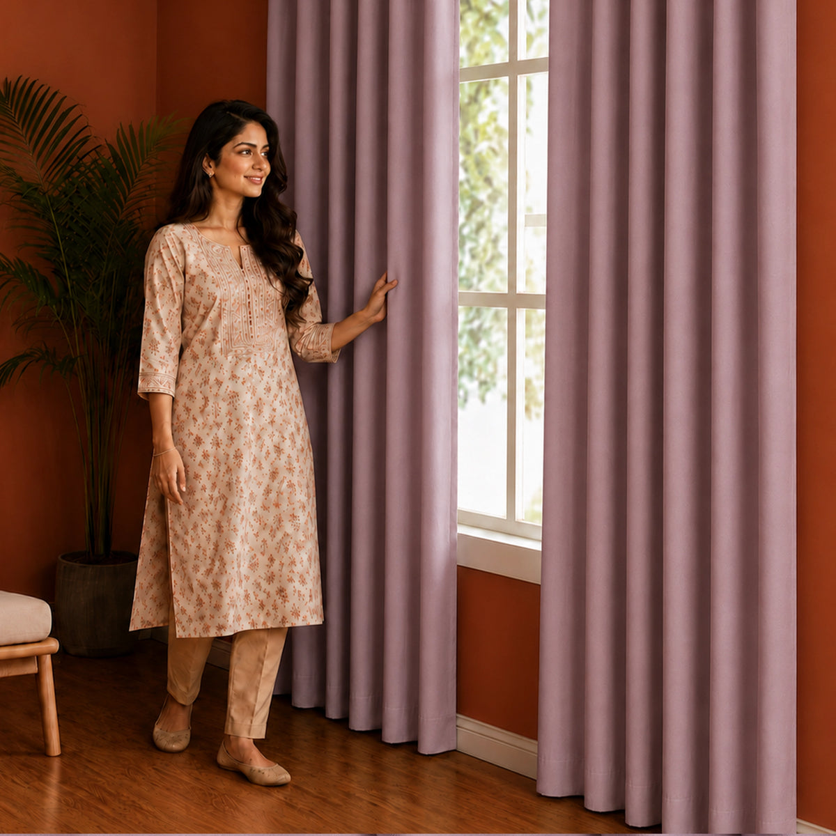 Fort Essential - Back Tab Blackout Curtain (Lavender)