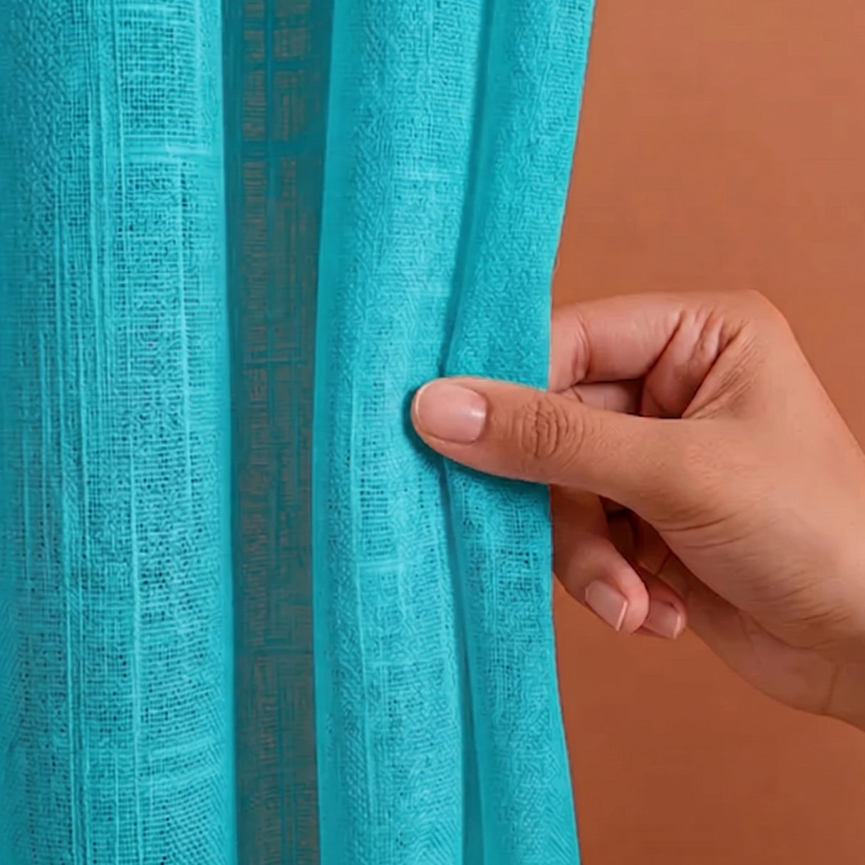 Fort Absolute - Blue Sheer Curtain