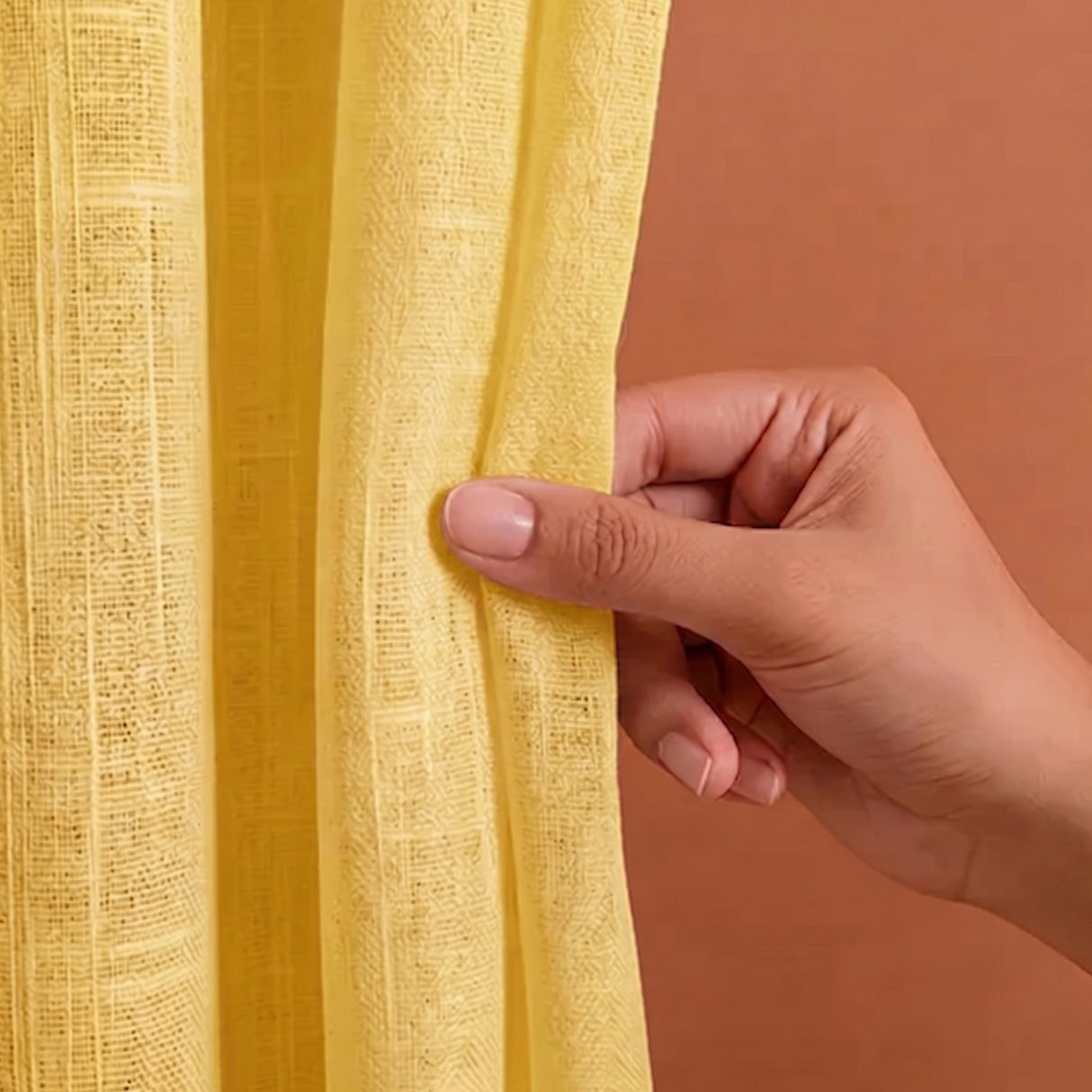 Fort Absolute - Yellow Sheer Curtain