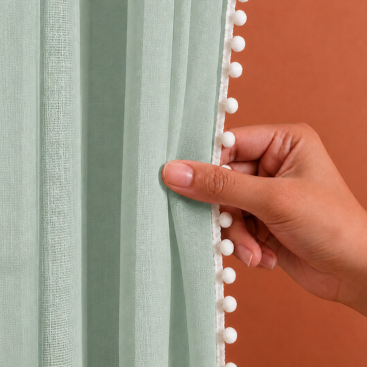 Fort Handpicked Breeze - Silver Grey Sheer Curtain