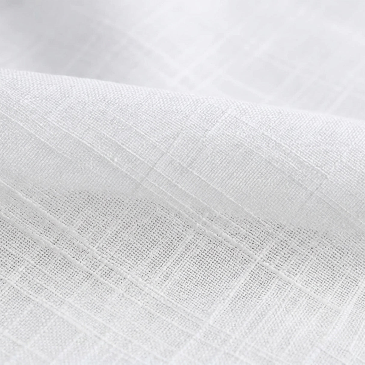Fort Absolute - Rod Pocket White Sheer Curtain