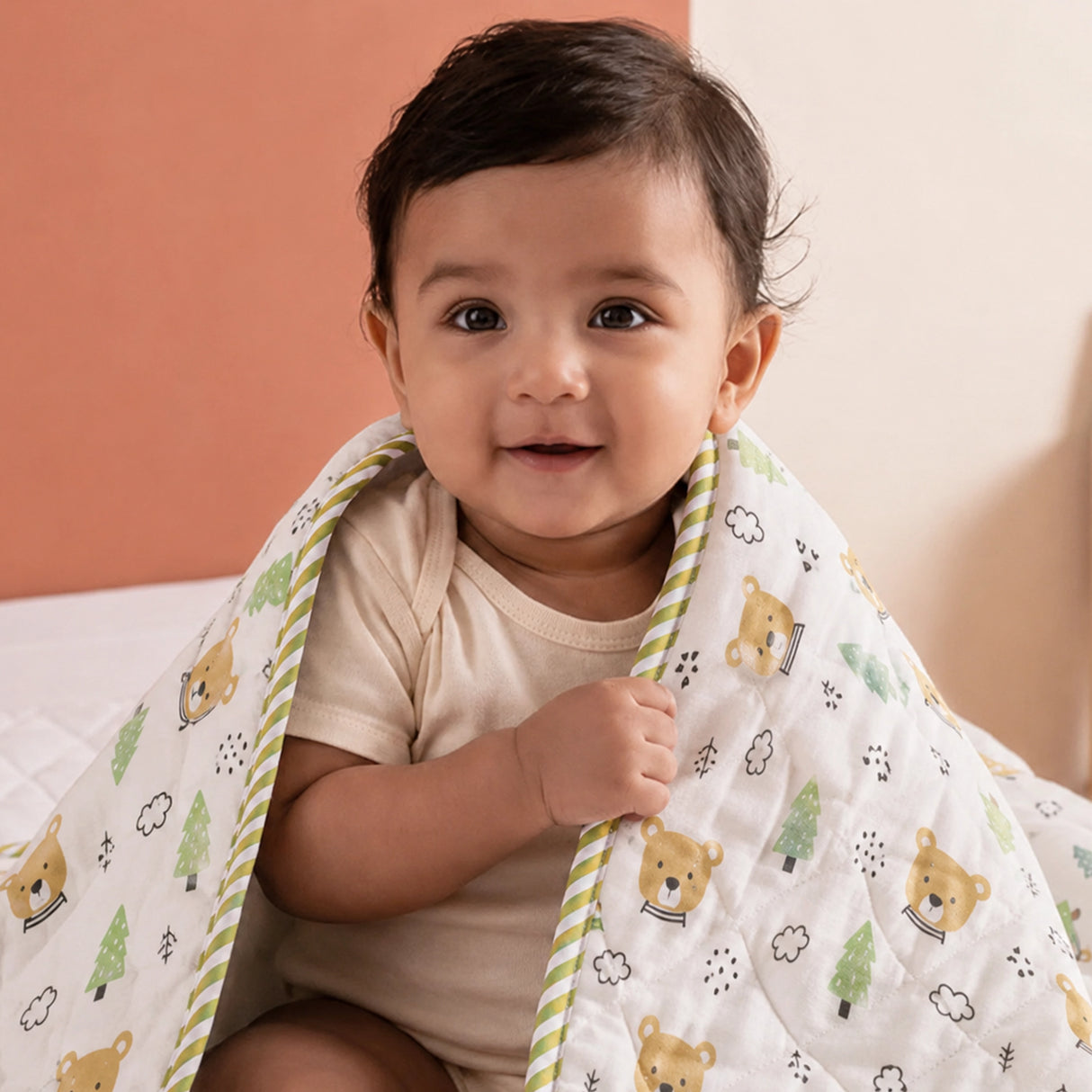 Imprimer Dreamy Bear - Printed Baby Blanket