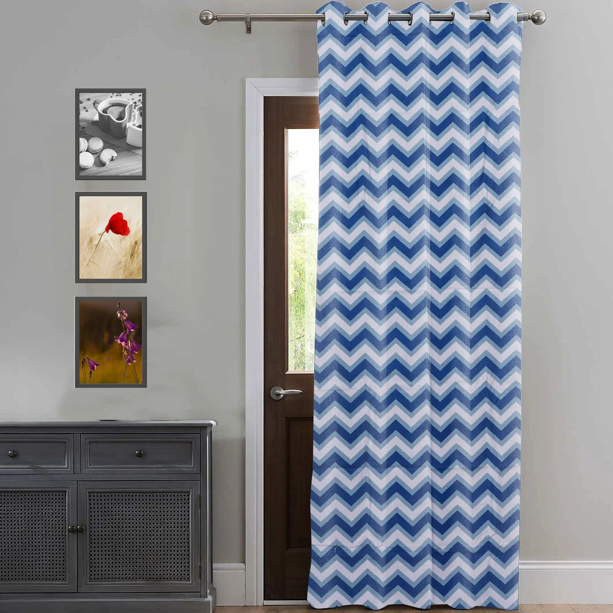 Imprimer Ikat - Printed Semi Blackout Curtain