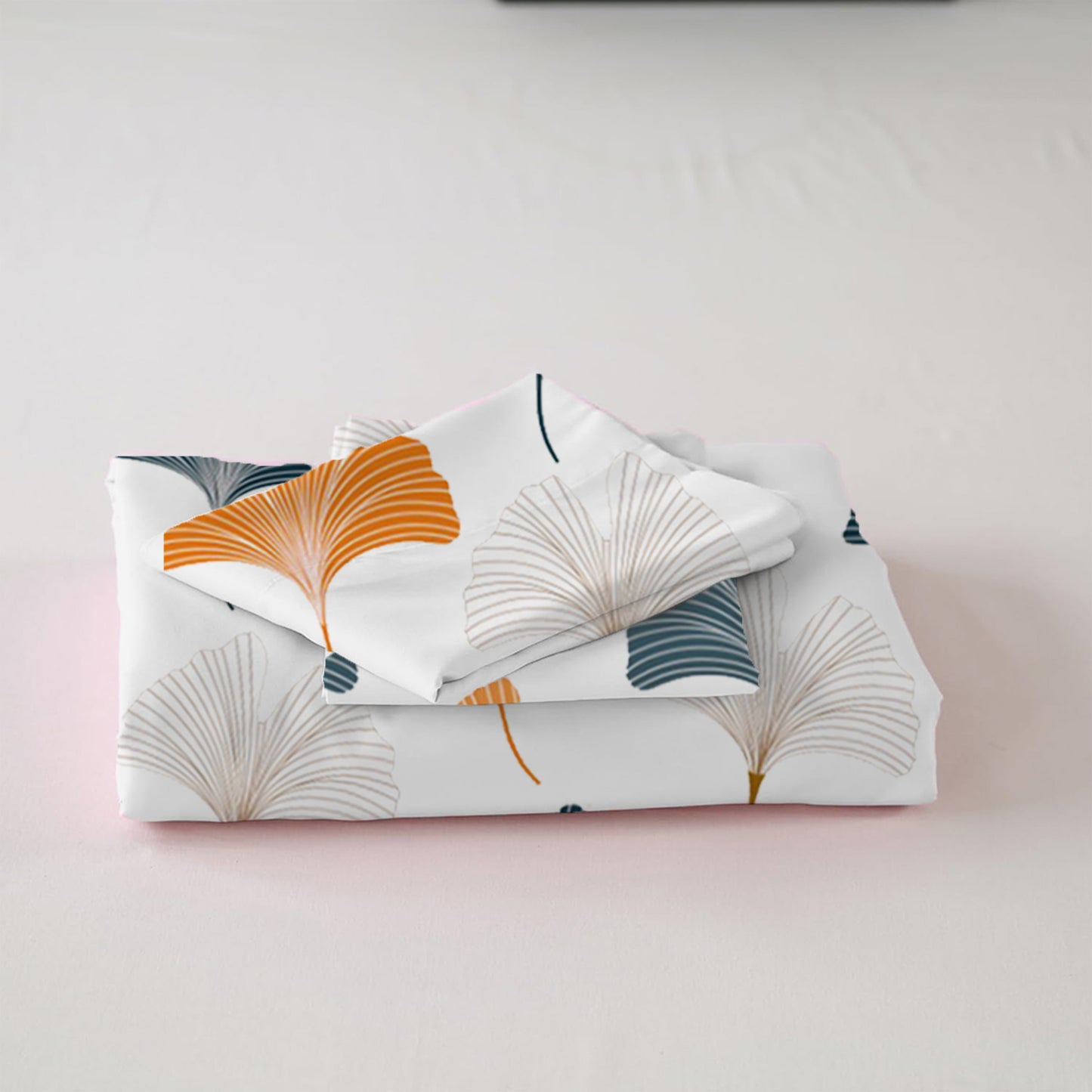 Imprimer Ginkyo - Printed Duvet Cover (Mustard & Grey)