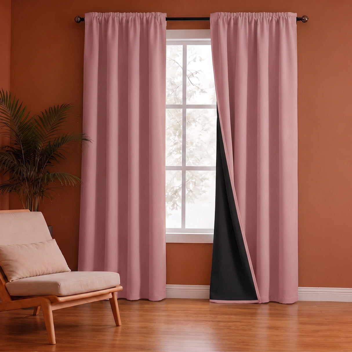 Fort Essential - Black Backing Blackout Curtain