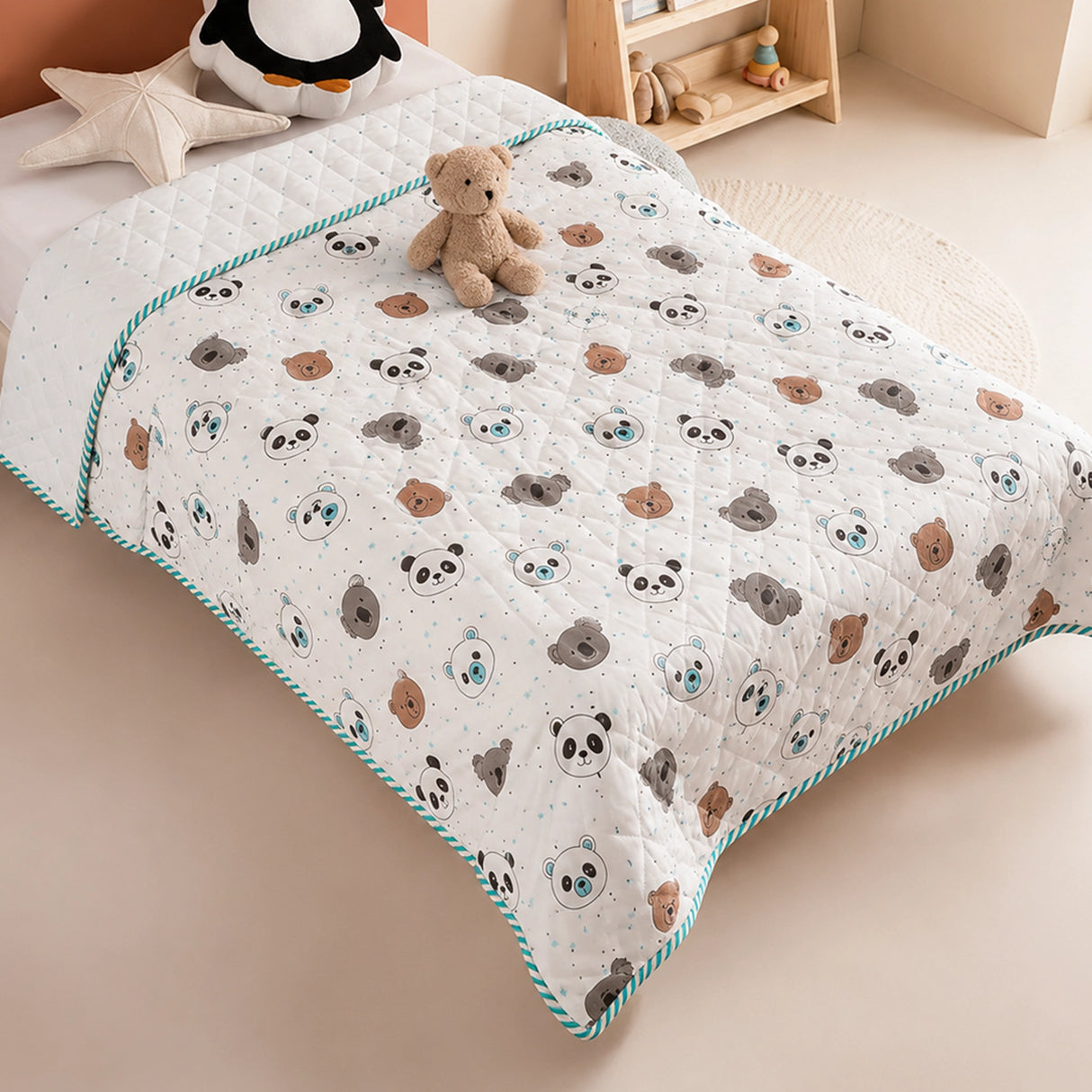 Baby Panda and Friends - Printed Baby Blanket