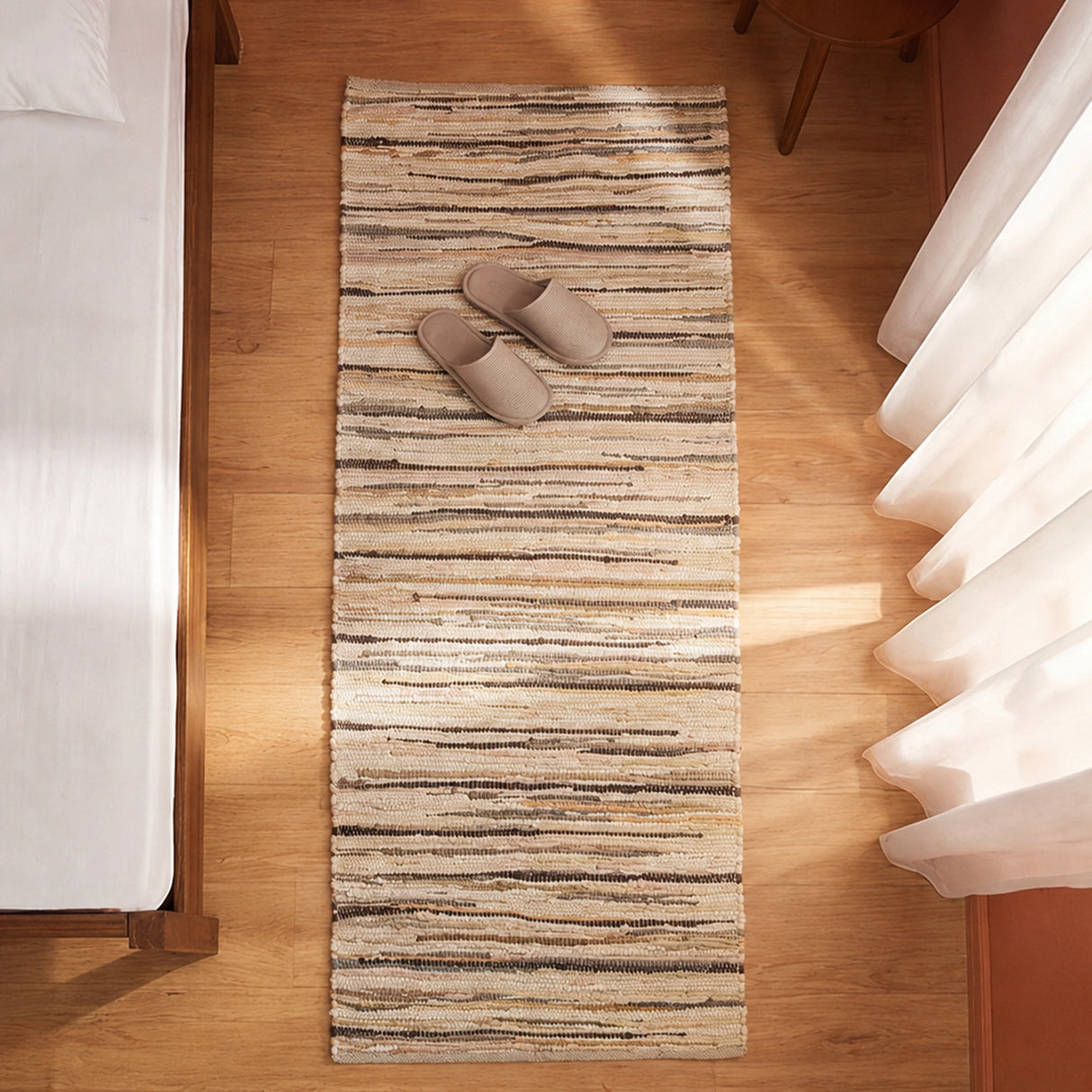 Earthology Harmony - Recycled Runner Rug (Beige)