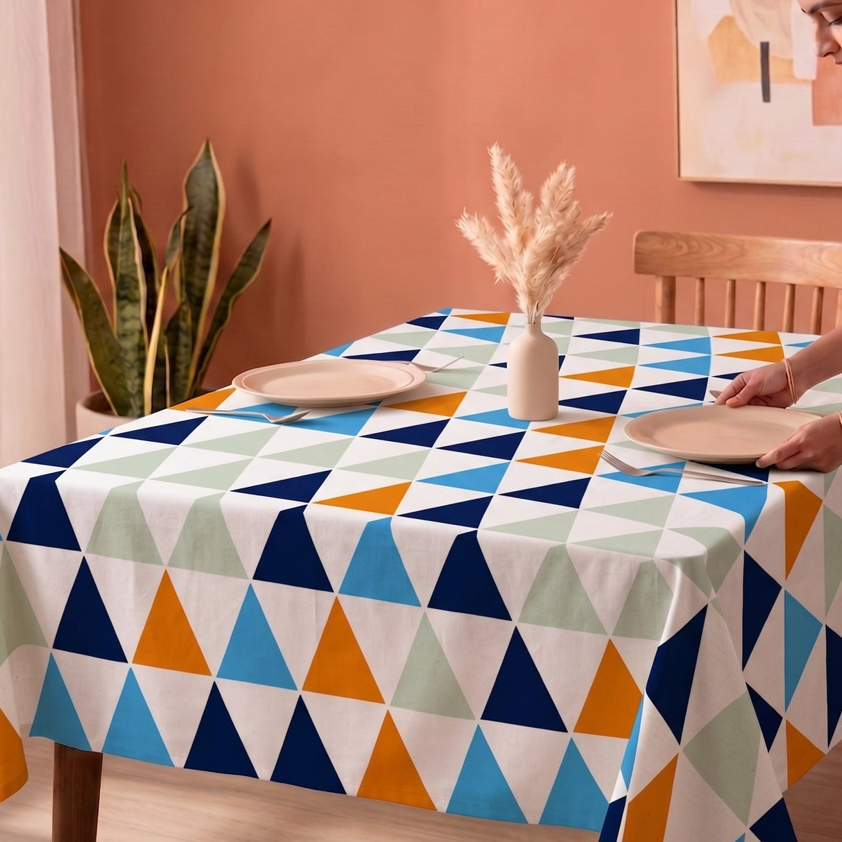 Imprimer Diamond - Printed Table Cover (Multicolor)