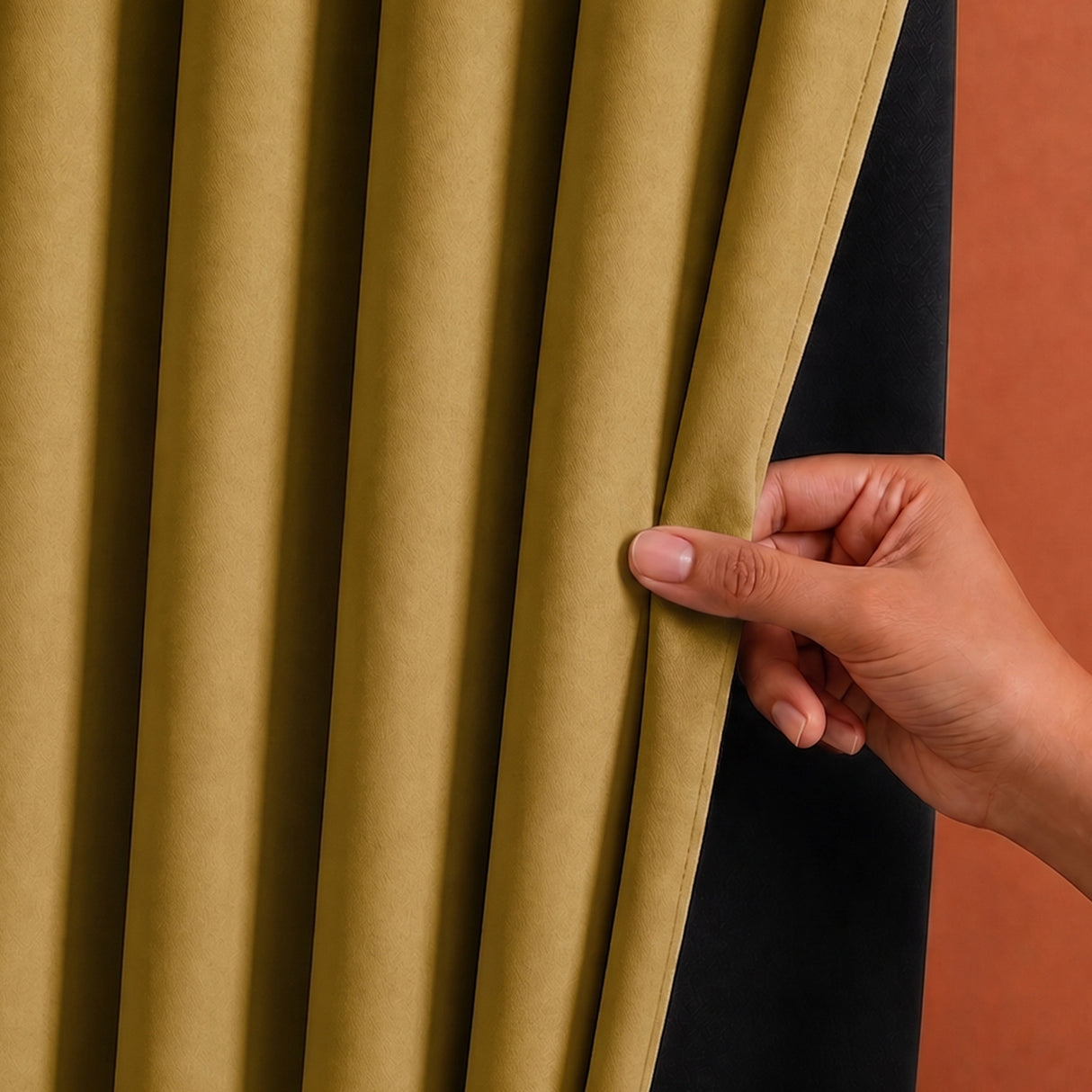 Fort Essential - Black Backing Blackout Curtain