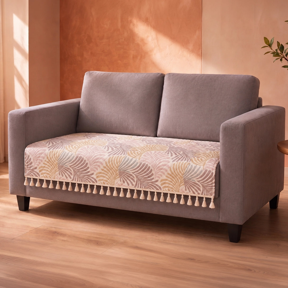 Opal Palms - Printed Sofa Cover (Multicolor)