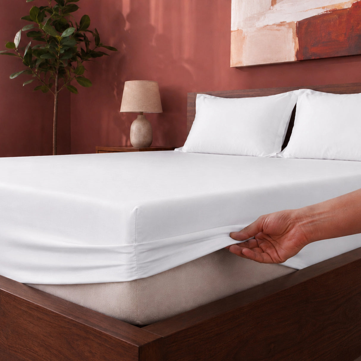 Fort Sublime - Solid Fitted Bedsheet (White)