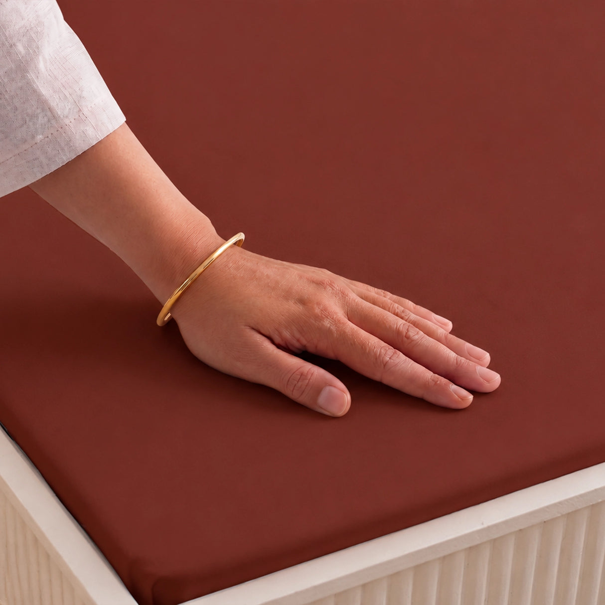 Fort Nightingale - Solid Bedsheet (Maroon)