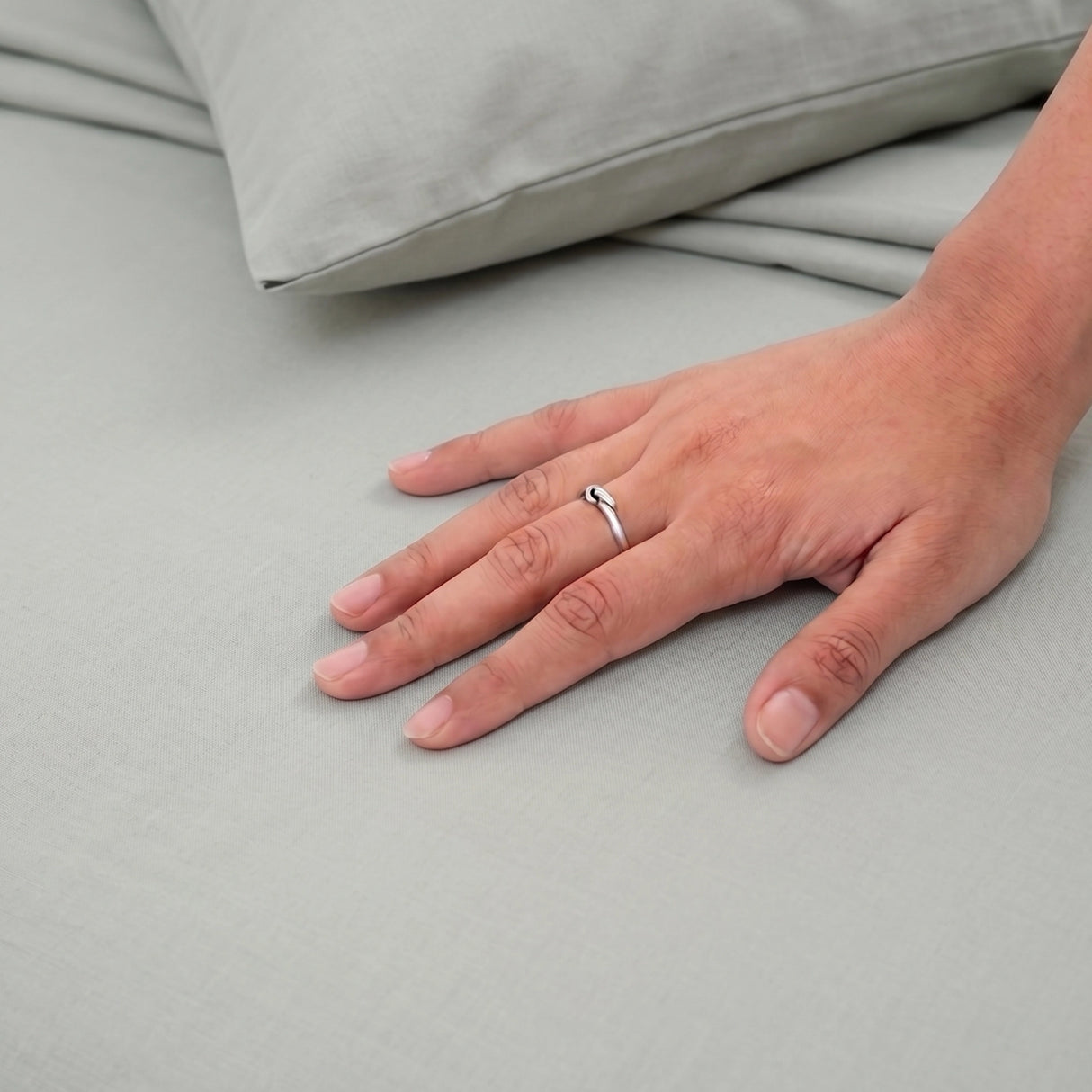 Fort Mellow - Solid Duvet Cover (Light Grey)