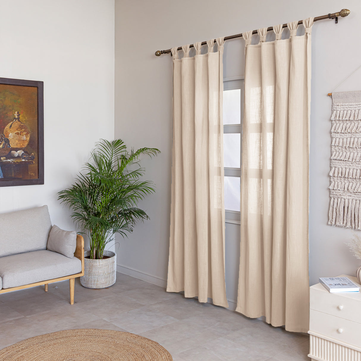Fort Absolute - Twist Tab Top Sheer Curtain