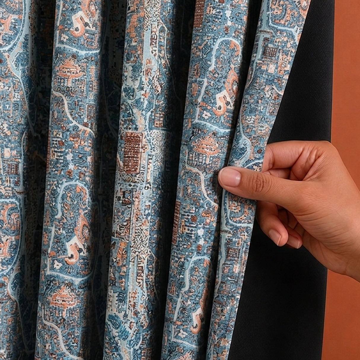 Imprimer River Village - DP curtain