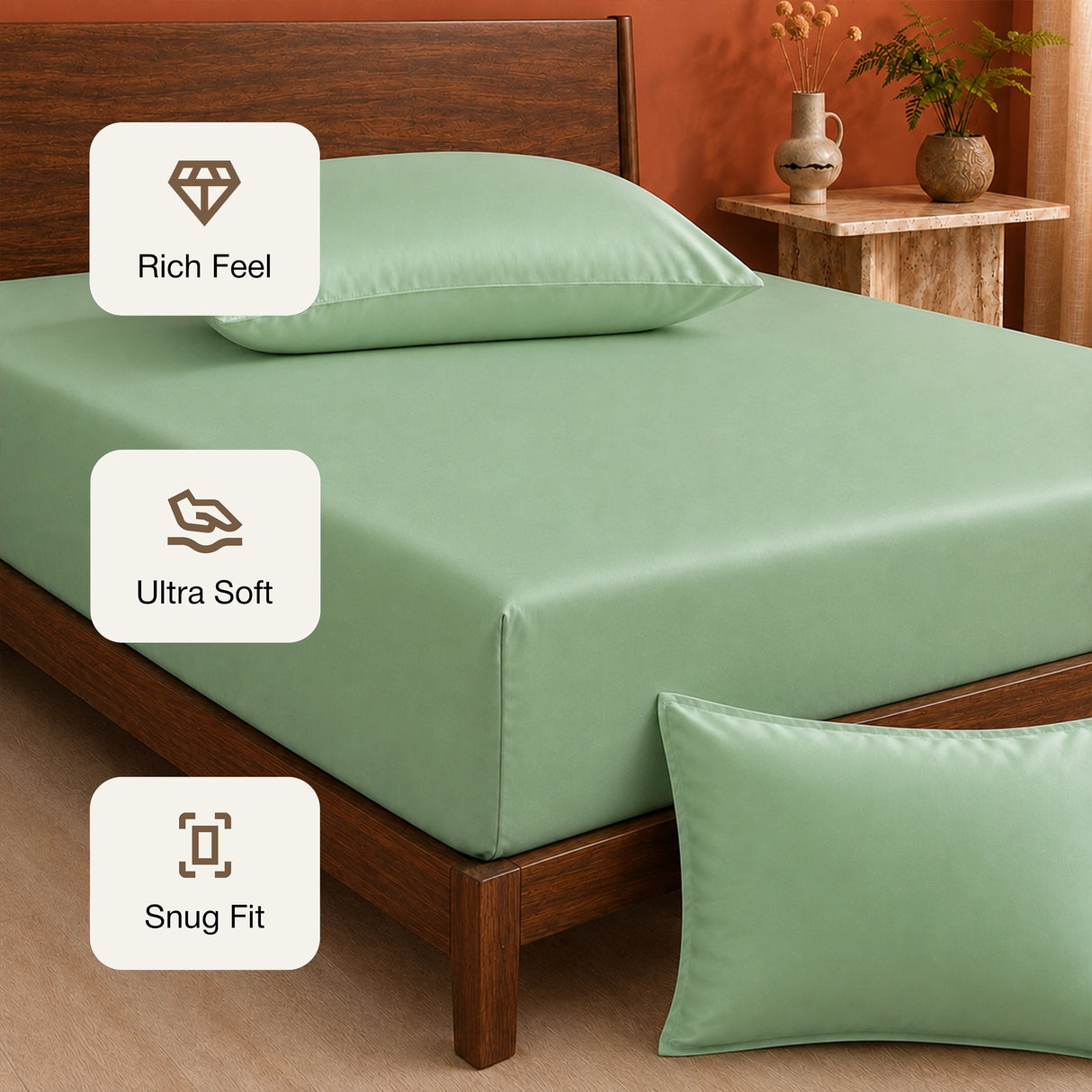 Organic Bamboo Fitted Sheet – Soft, Cool & Breathable