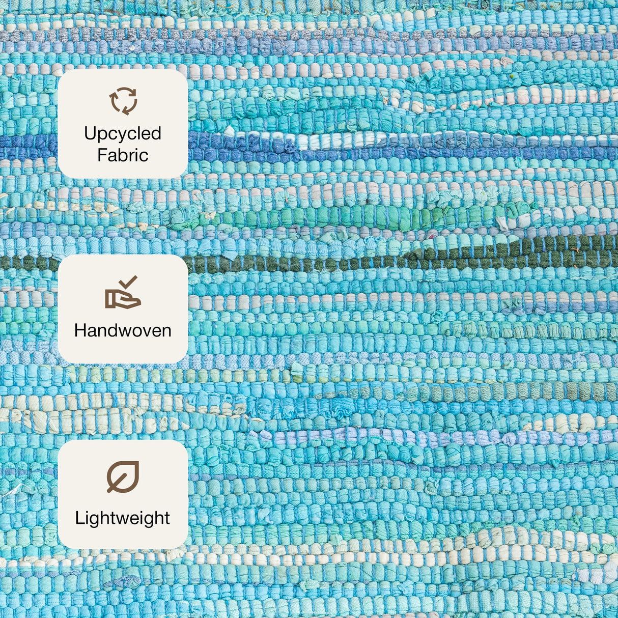 Earthology Harmony - Recycled Rug (Turquoise)