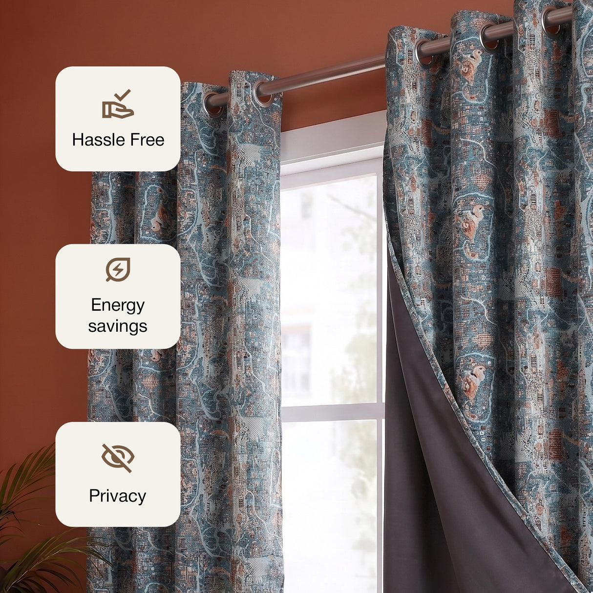 Imprimer River Village - DP curtain