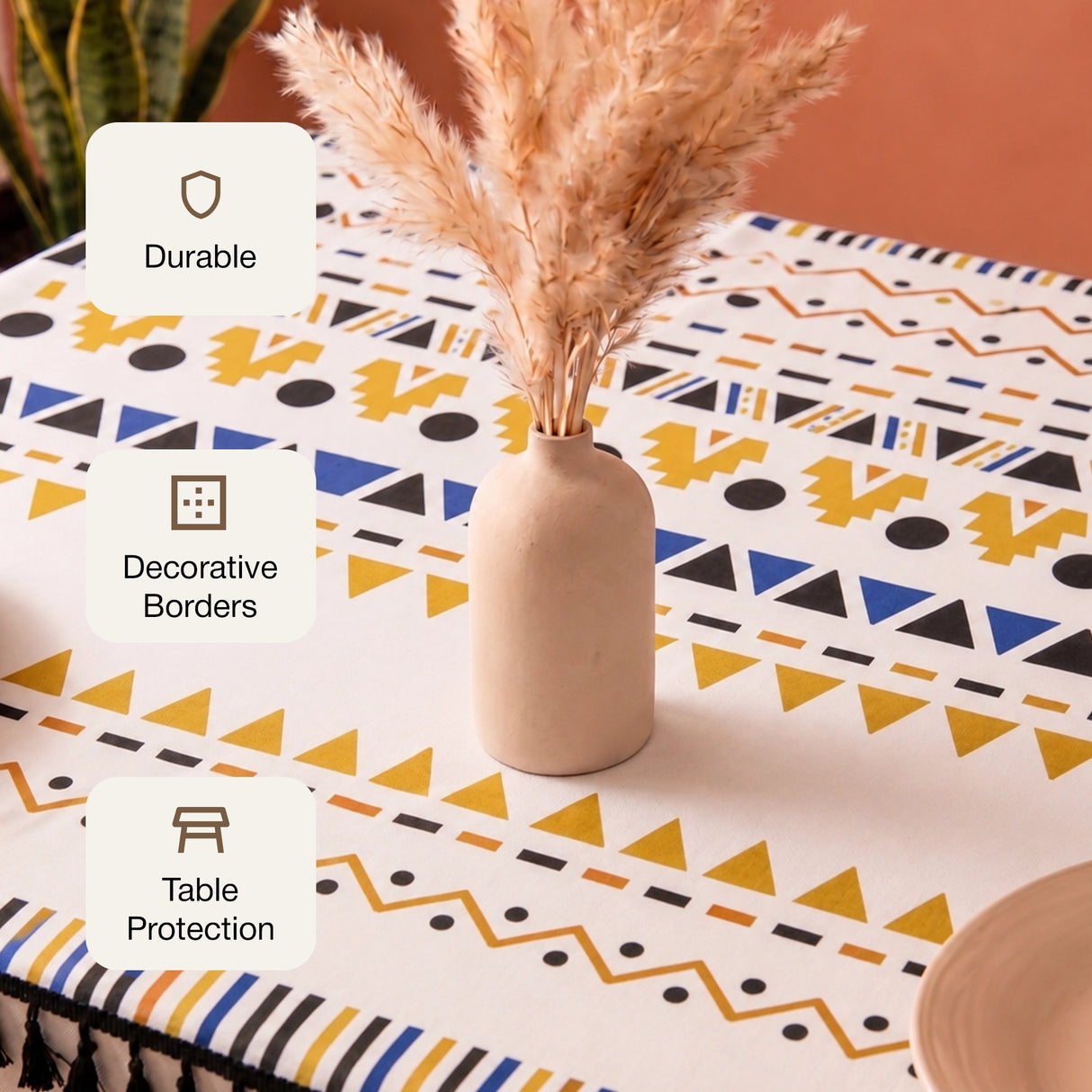 Imprimer Handpicked Santo - Table Cover (Yellow)