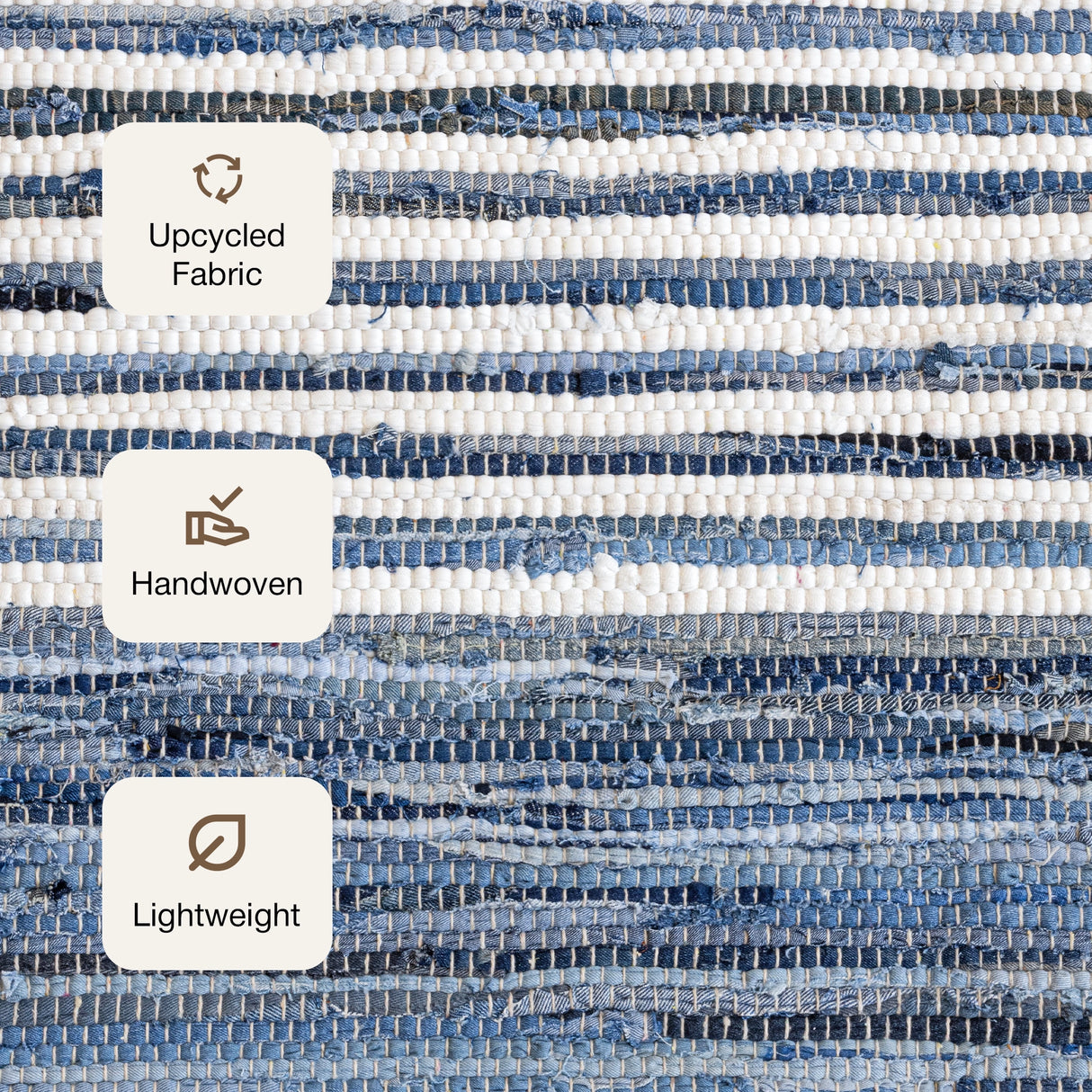 Earthology Soothe - Denim Recycled Rug (Blue)