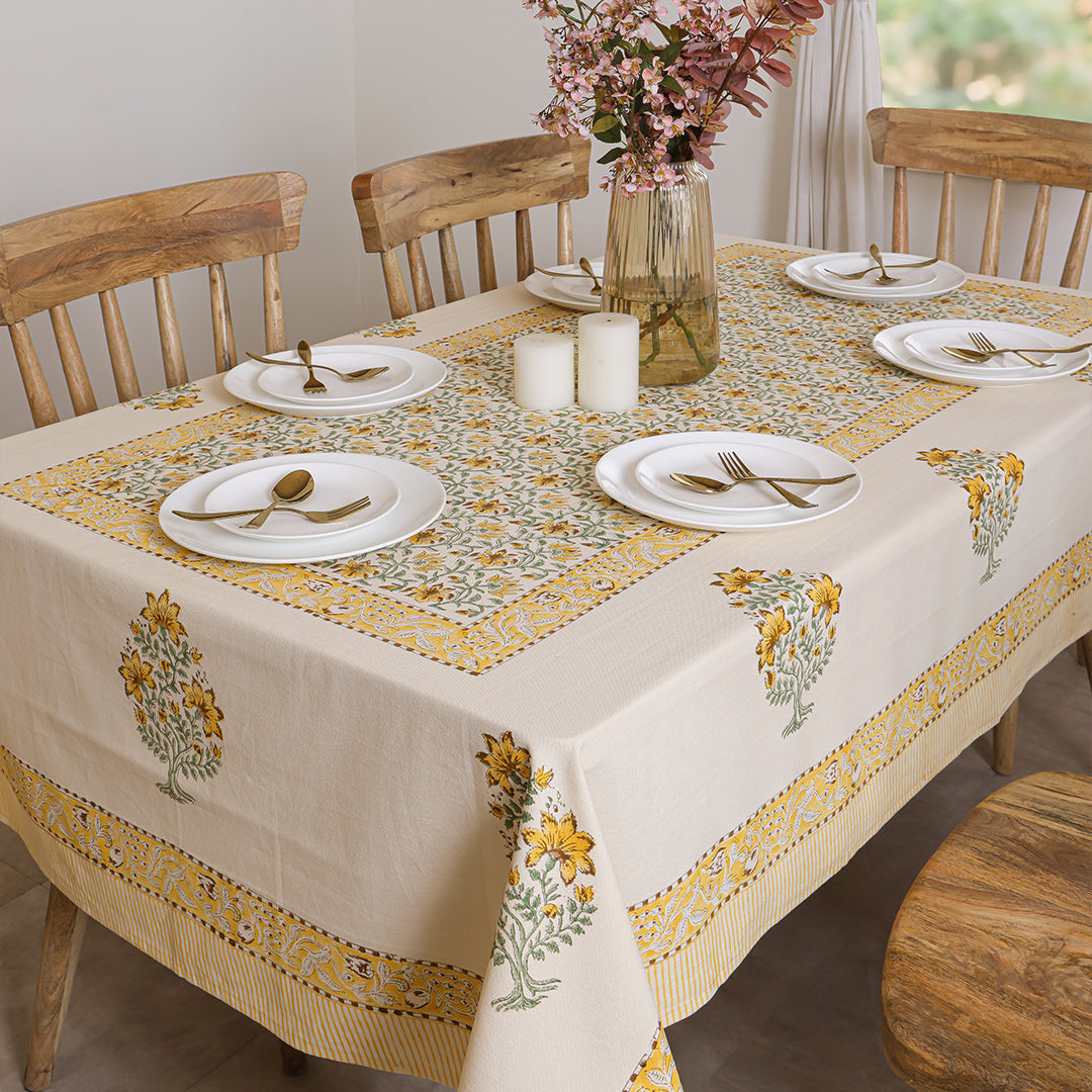 Handblock Table Cover (Sunbeam)