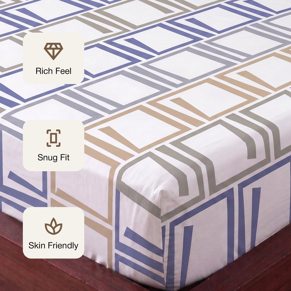 Imprimer Modern Maze - Printed Fitted Sheet