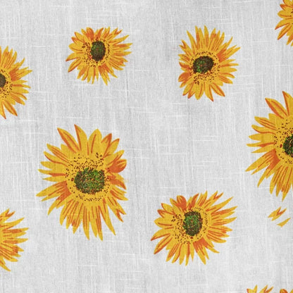 Imprimer Blooming Sunflowers - Eyelet Curtain Eyelet
