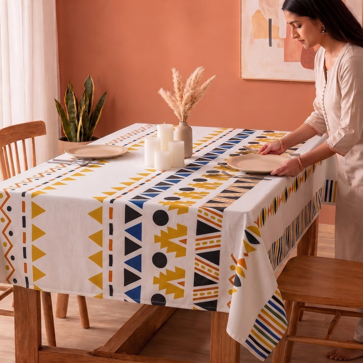 Imprimer Handpicked Santo - Table Cover (Yellow Santo)