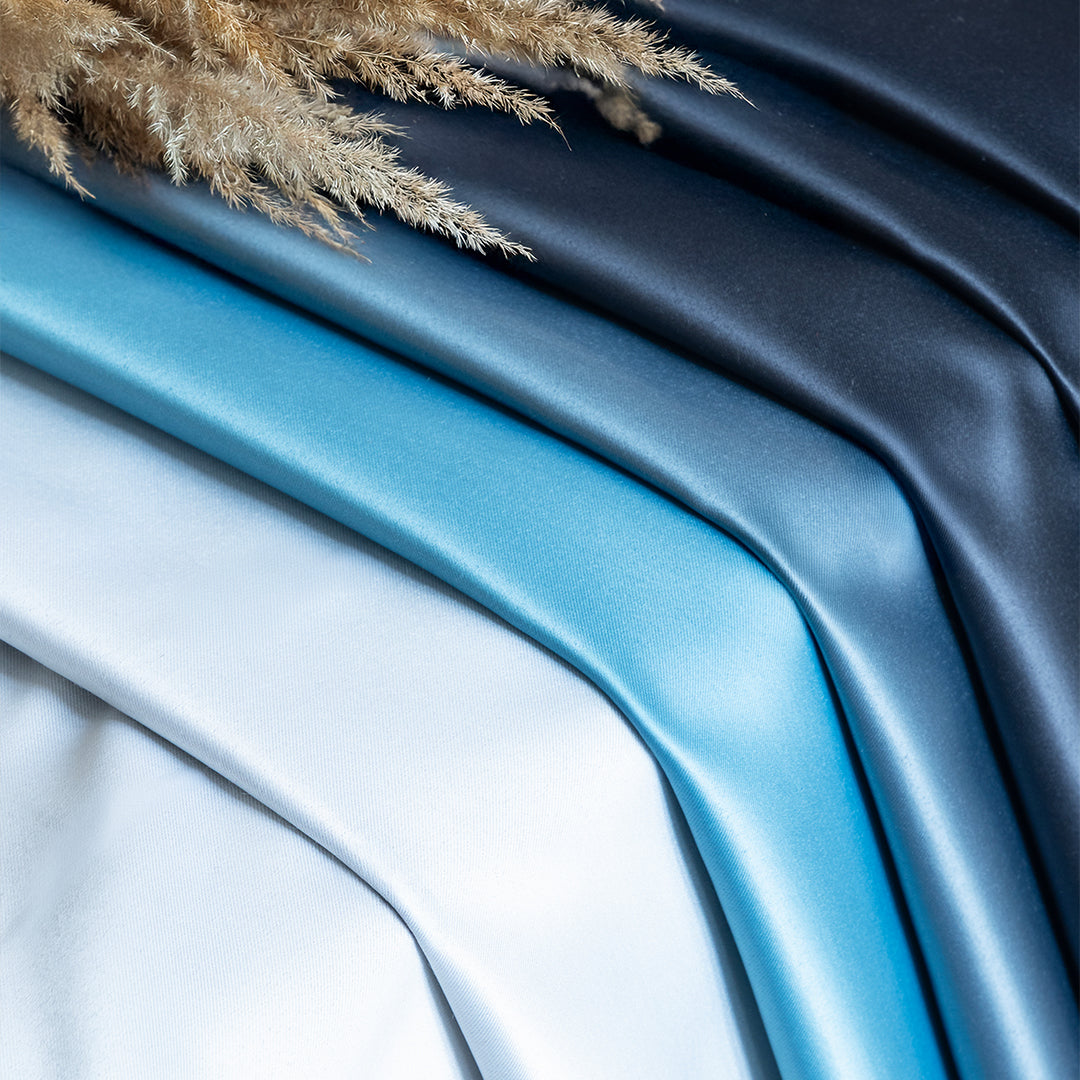 Blackout Ombre Curtain (Blue & Black)