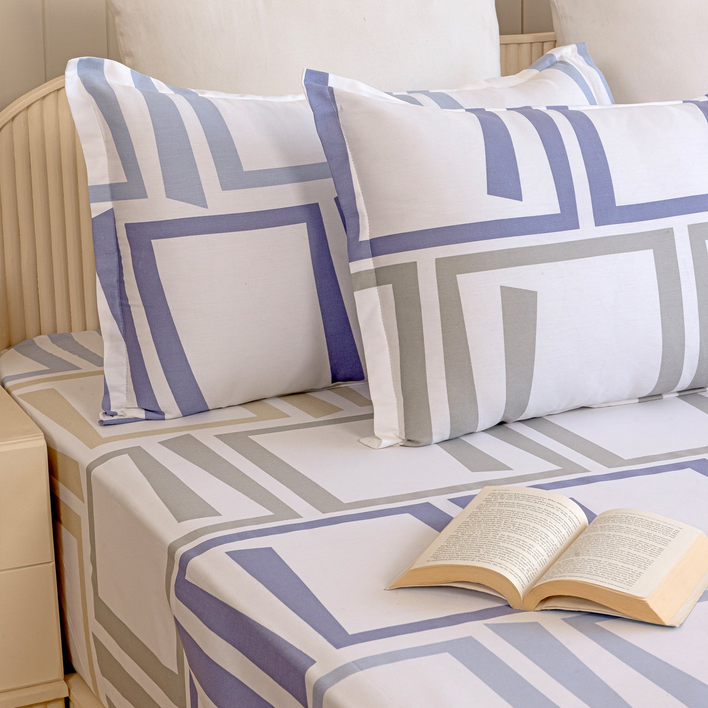 Imprimer Modern Maze - Printed Fitted Sheet