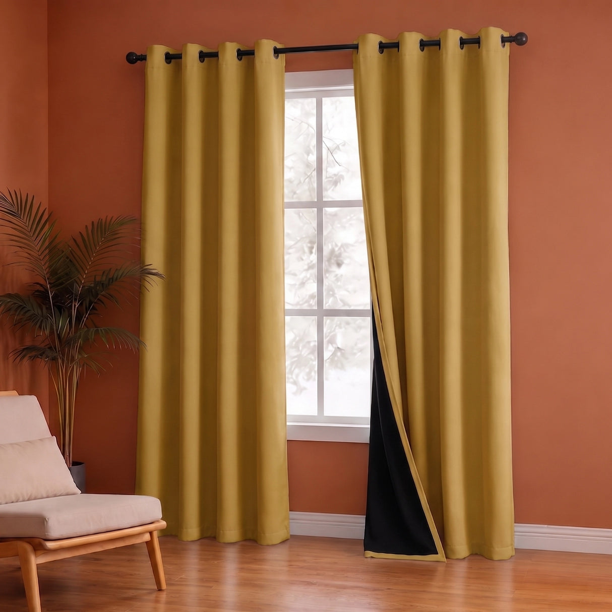 Fort Essential - Black Backing Blackout Curtain