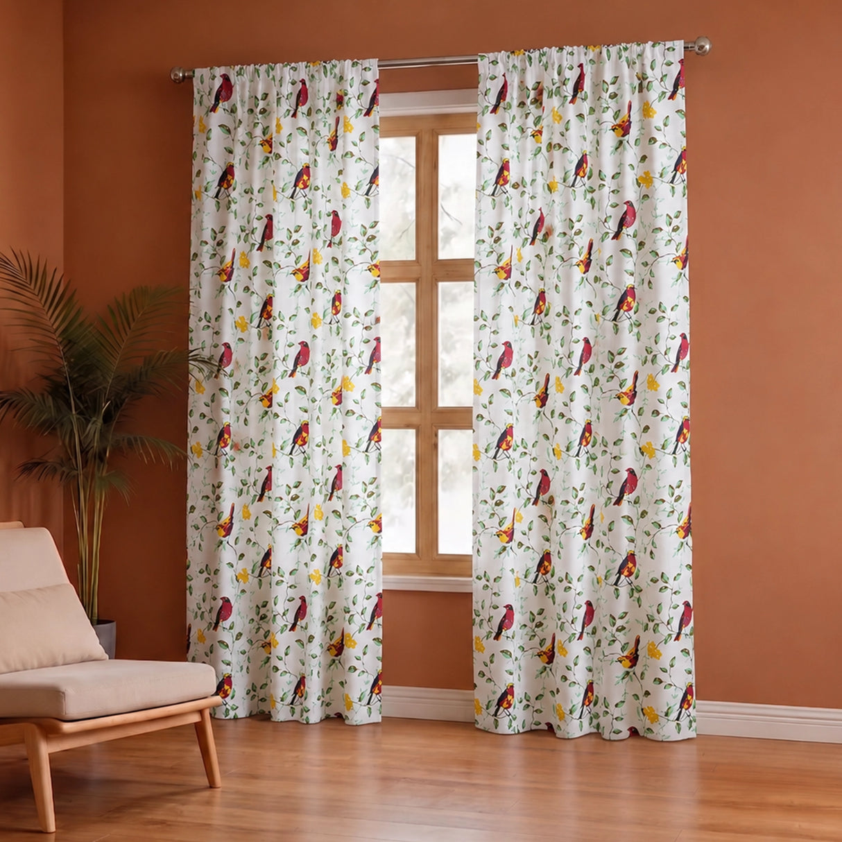 Multicolor Little Wings Rod Pocket Duck Curtain