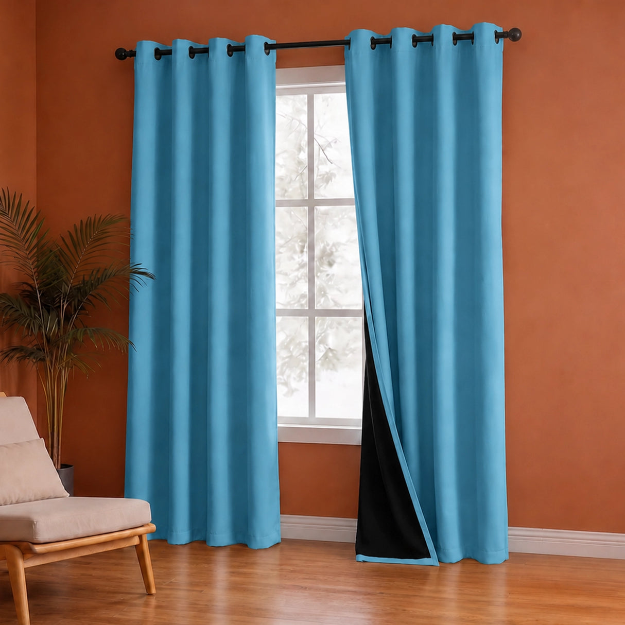 Fort Essential - Black Backing Blackout Curtain