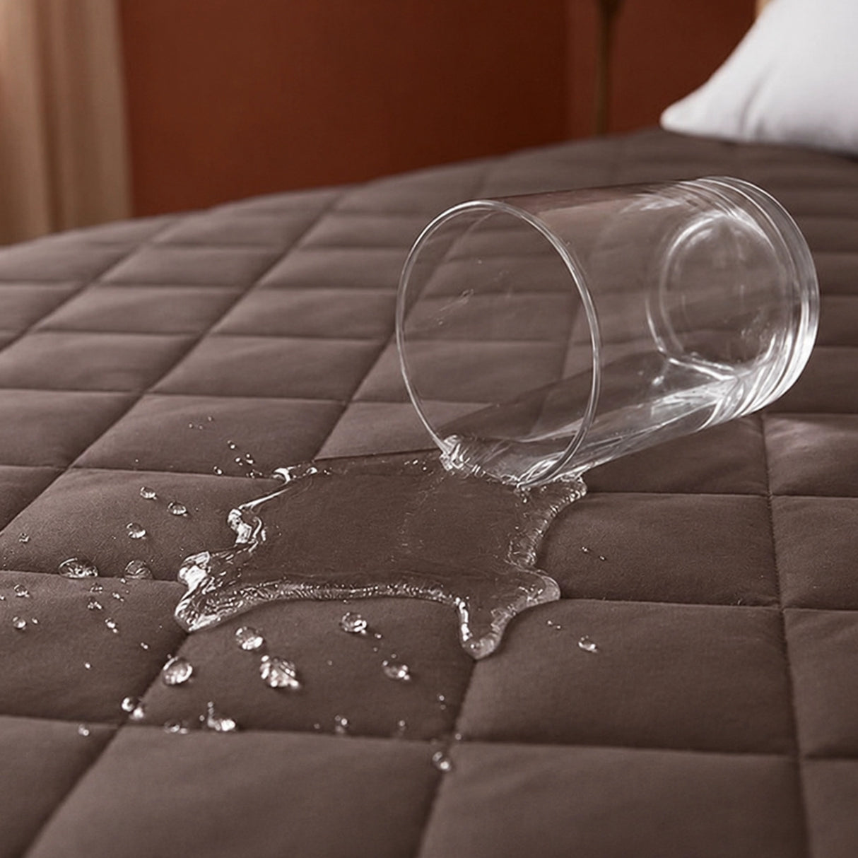 Ombre - Pure Shield Quilted Mattress Protector (Brown)