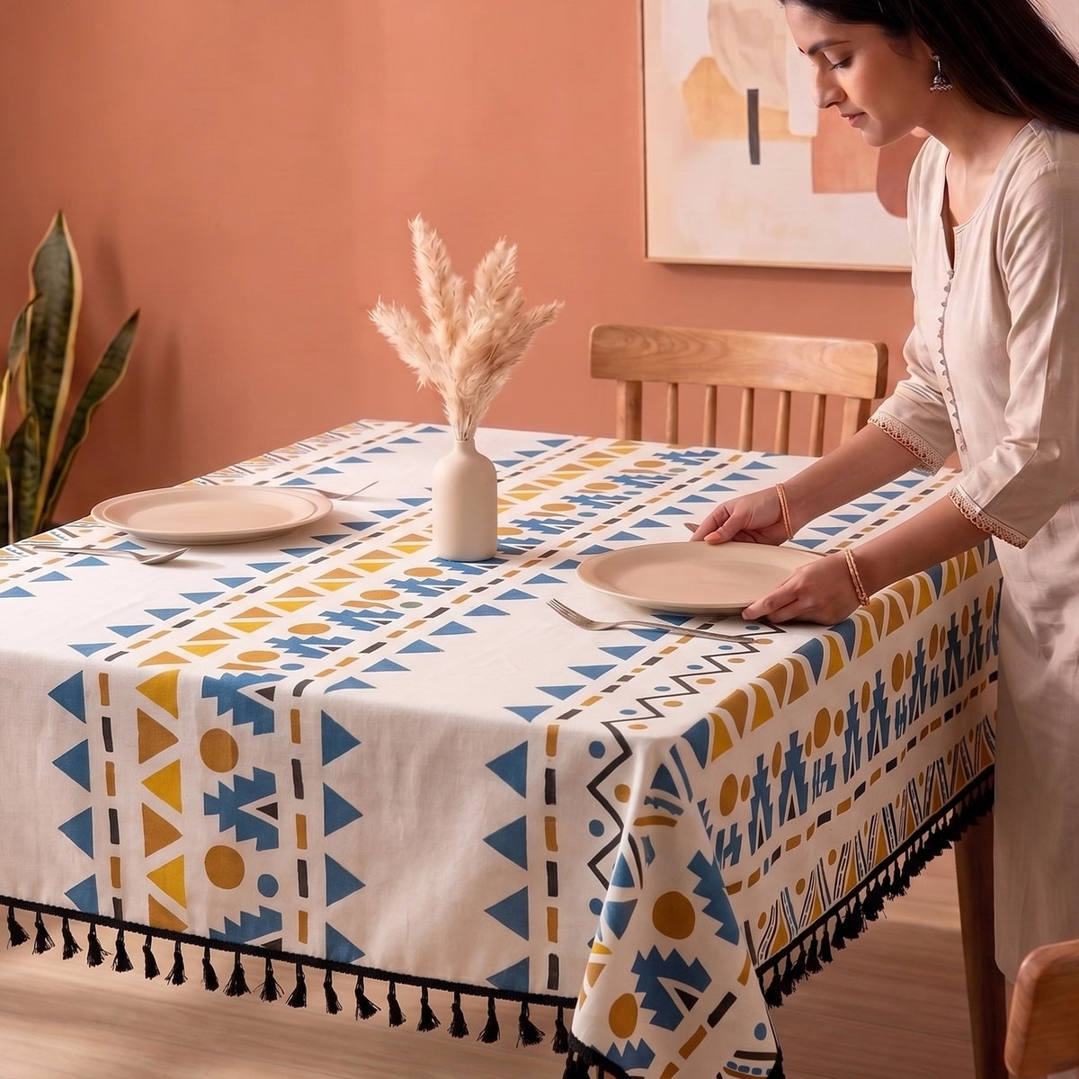 Imprimer Handpicked Santo - Table Cover (Blue)