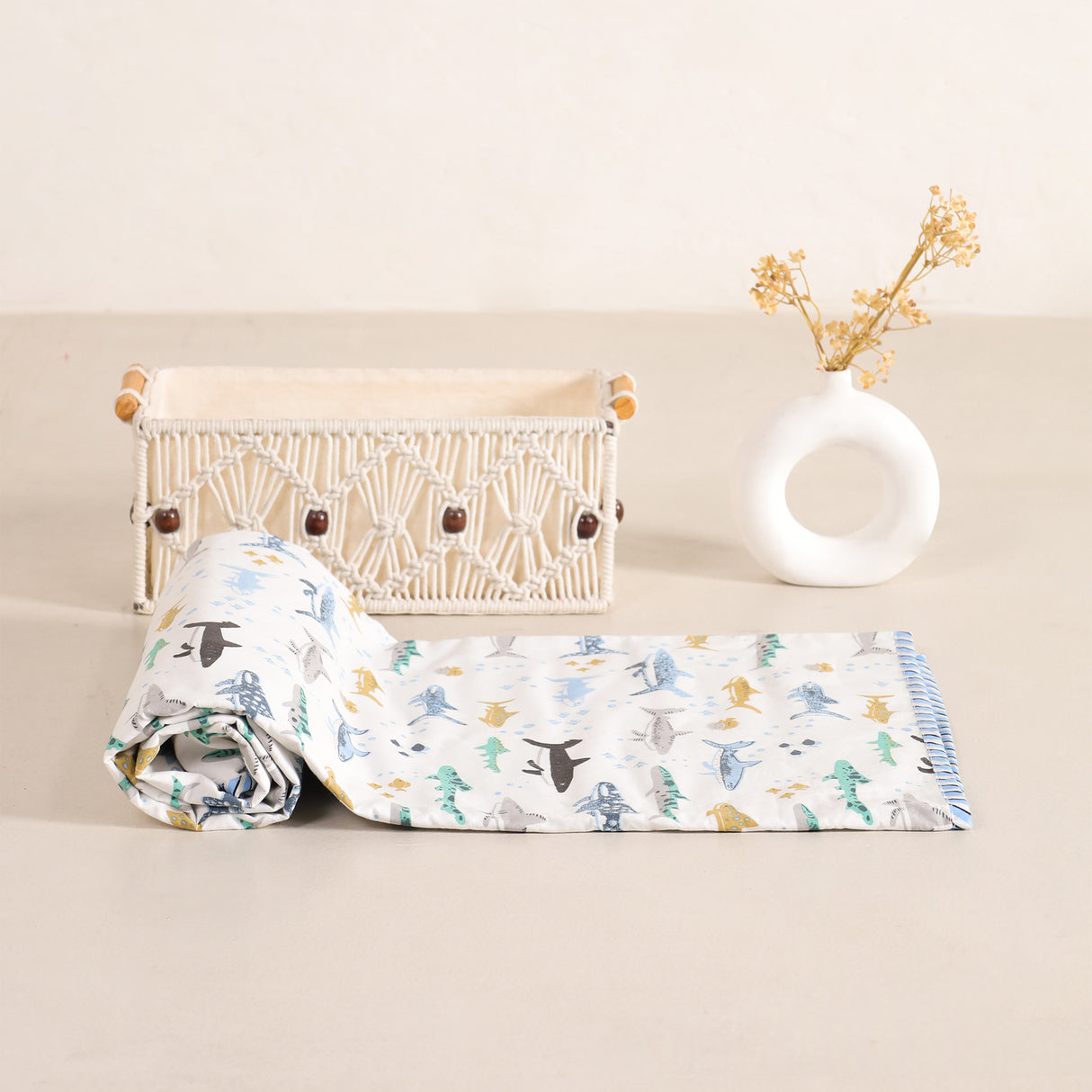 Imprimer Printed Baby Dohar - Baby Blue Hunter