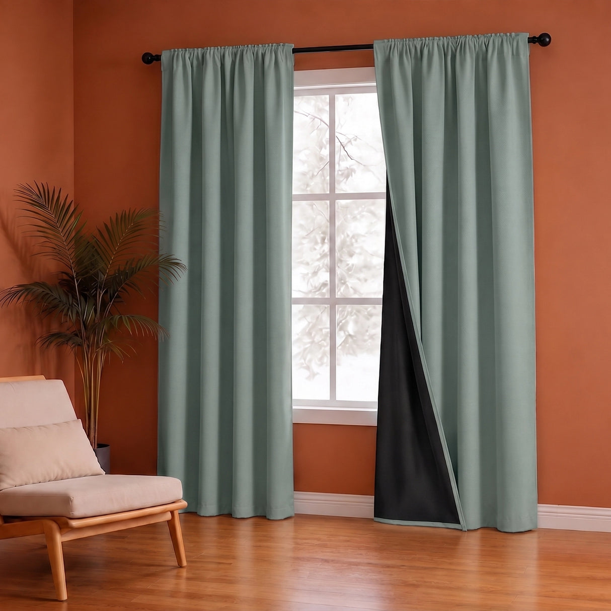 Fort Essential - Black Backing Blackout Curtain