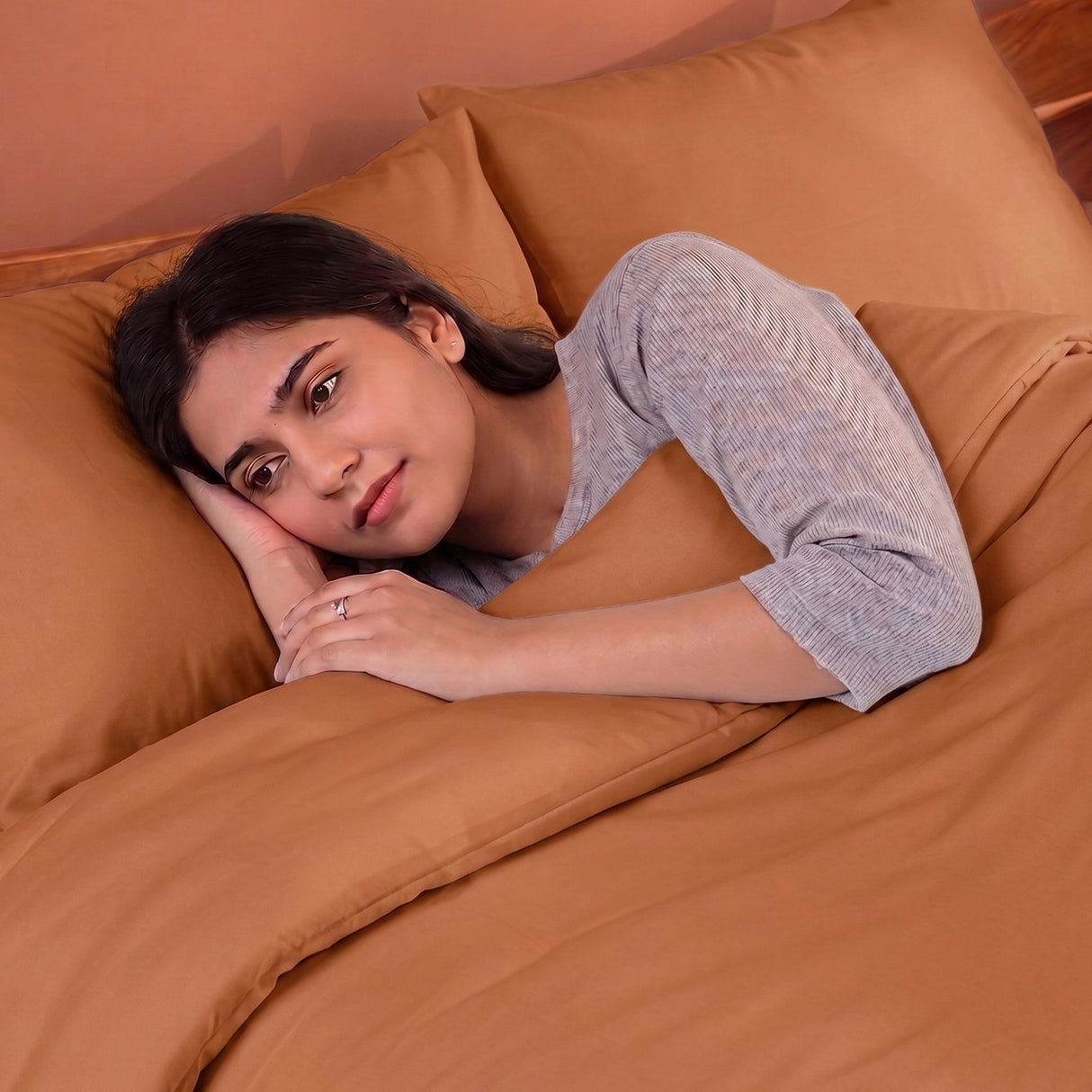 Fort Mellow - Solid Duvet Cover (Taupe)