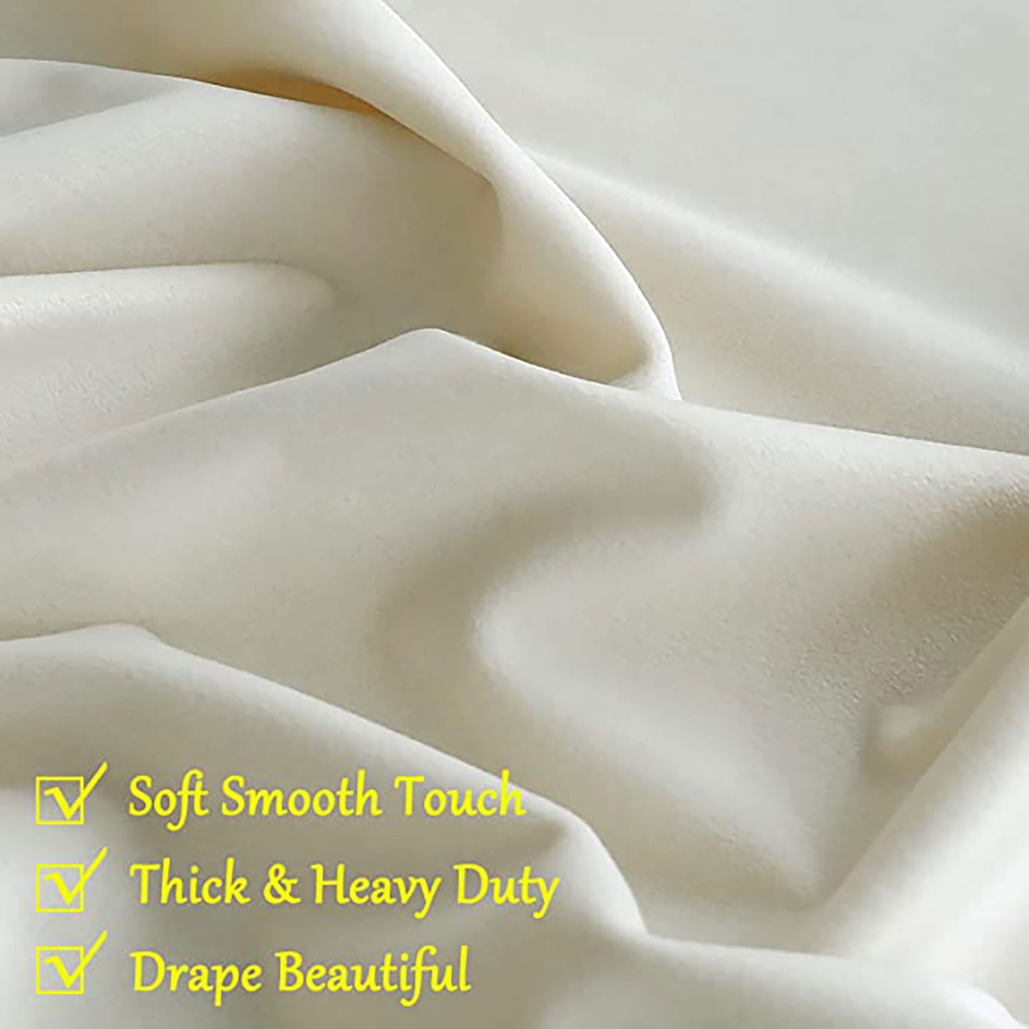 Fort Royal - Rod Pocket Velvet Curtain (White)