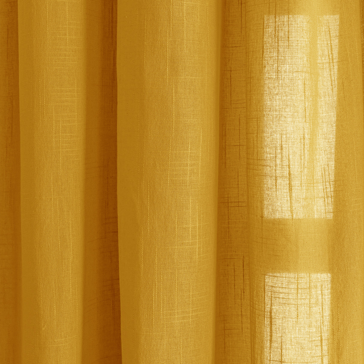 Fort Absolute - Twist Tab Top Sheer Curtain (Yellow)