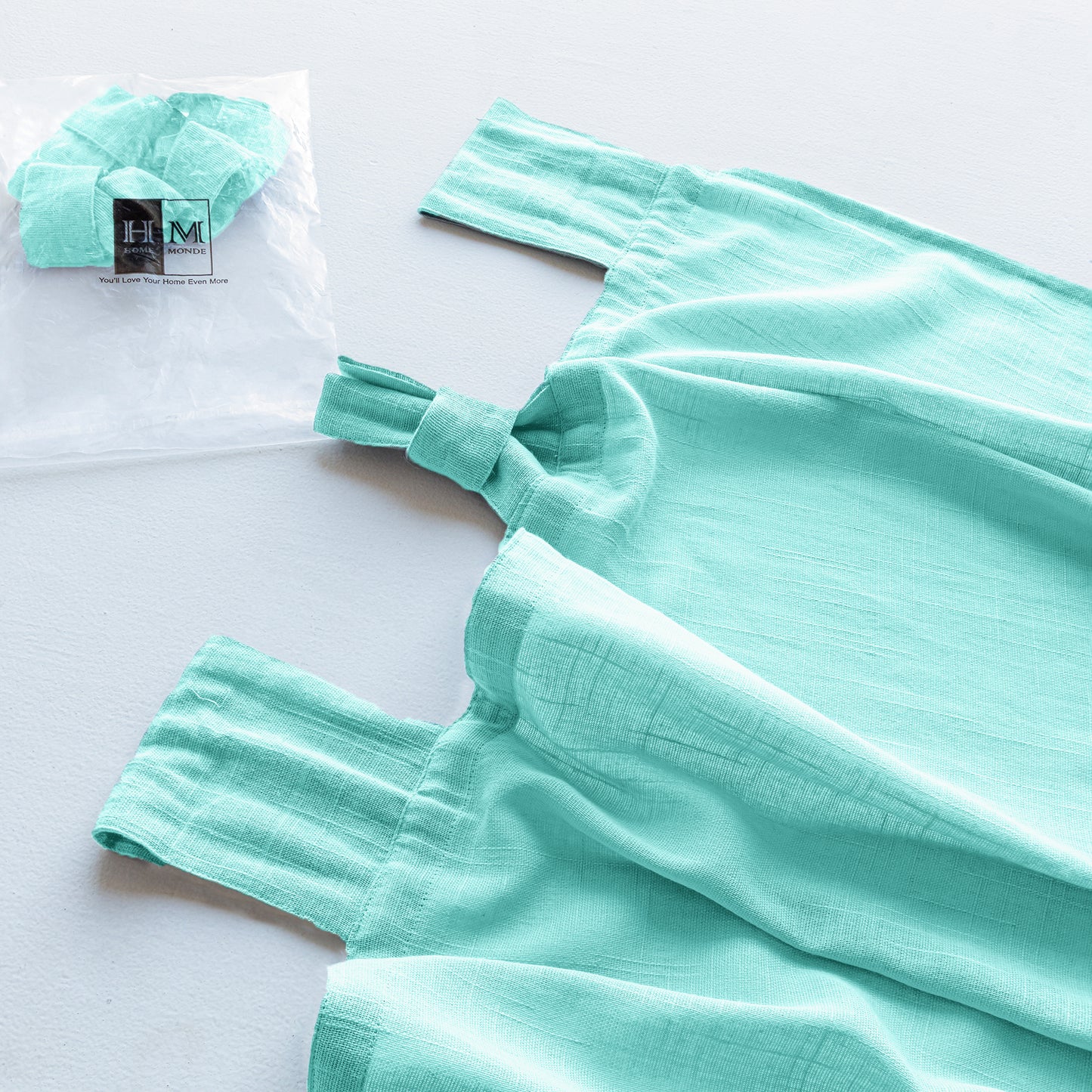 Fort Absolute - Twist Tab Top Sheer Curtain (Celeste)