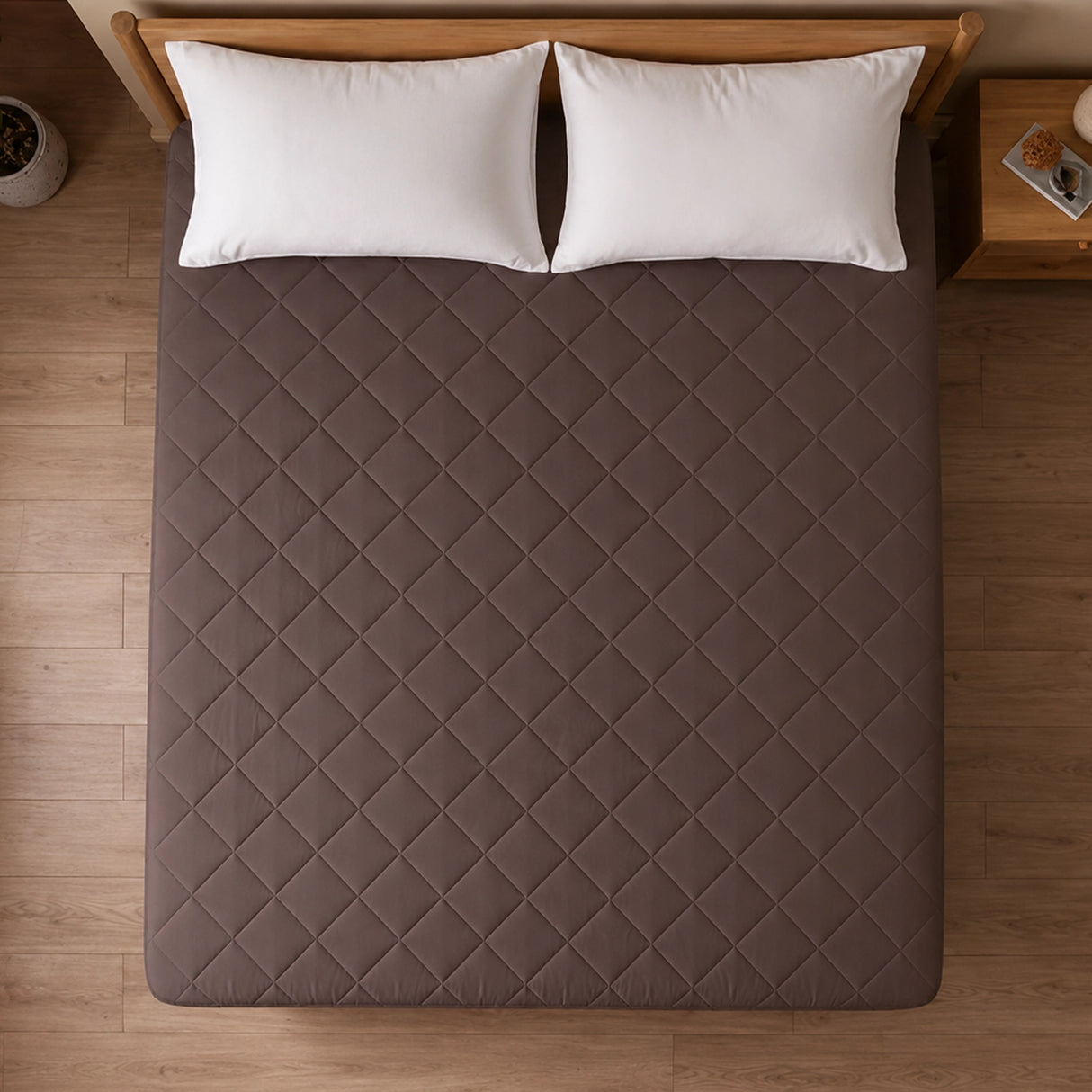 Ombre - Pure Shield Quilted Mattress Protector (Brown)
