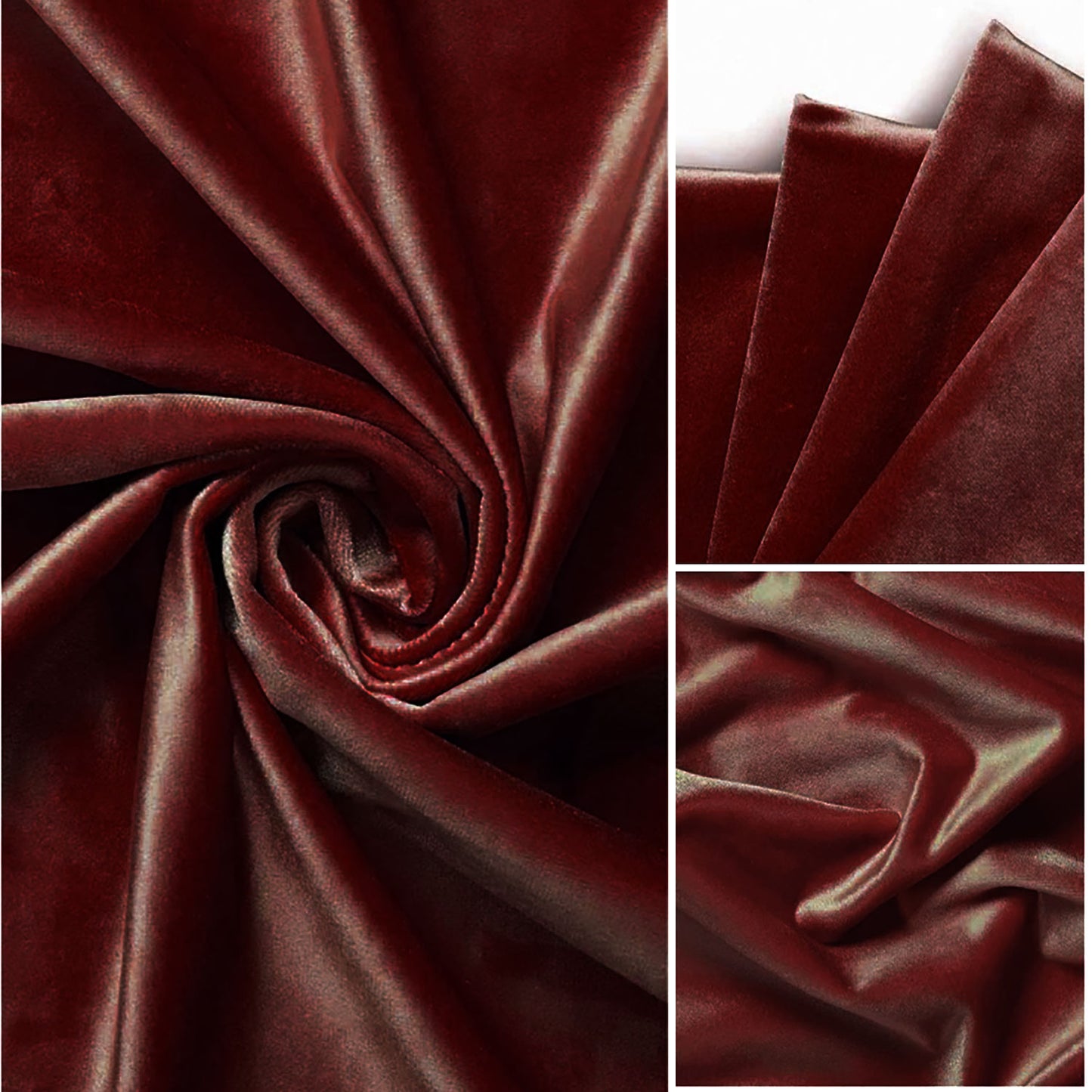 Fort Royal - Rod Pocket Velvet Curtain (Maroon)