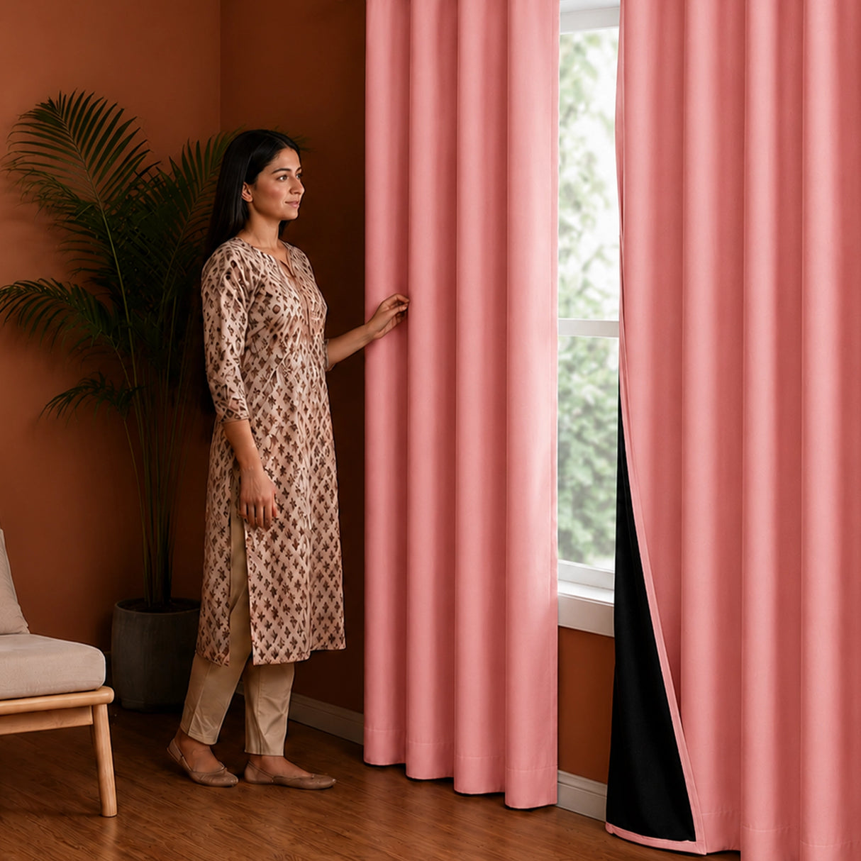 Fort Essential - Black Backing Blackout Curtain